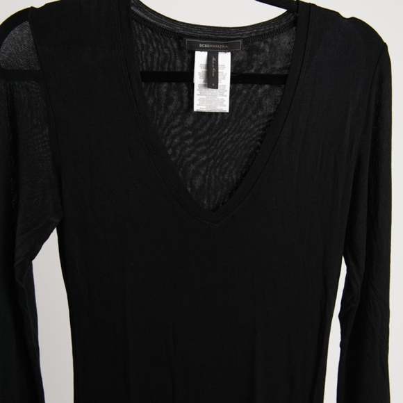BCBGMaxazria V Neck Bodycon Dress - Picture 7 of 8